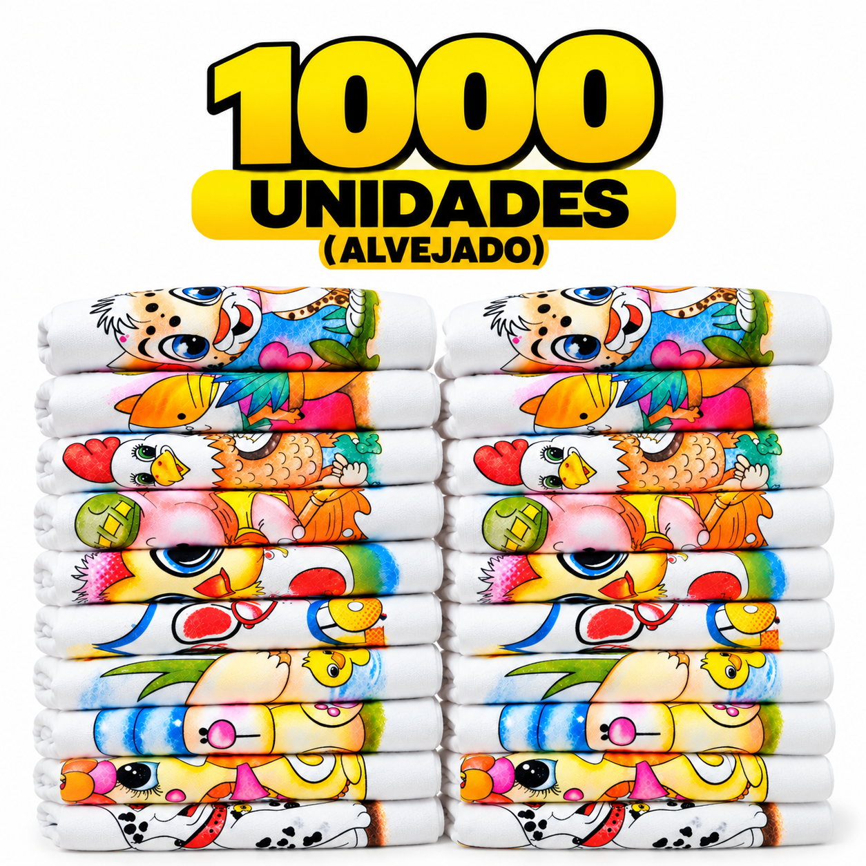 Pano de Prato Estampado Atacado 1000 pçs 41x66cm