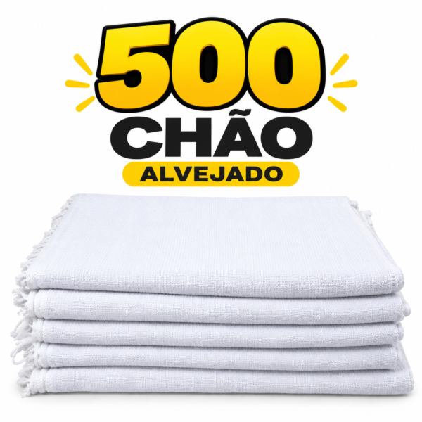 Pano de Chão Branco Alvejado Atacado 500 pçs