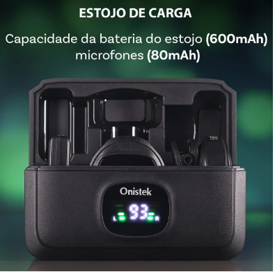 Kit 2 Microfones WIRELESS ON-MC827 Onistek - Imagem 2