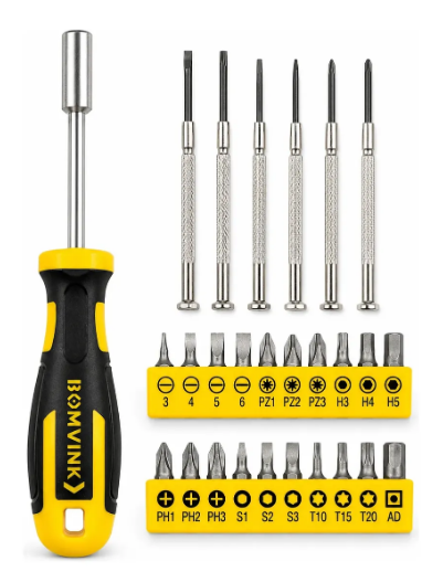 Conjunto de Chave De Fenda e Phillips 27PCS