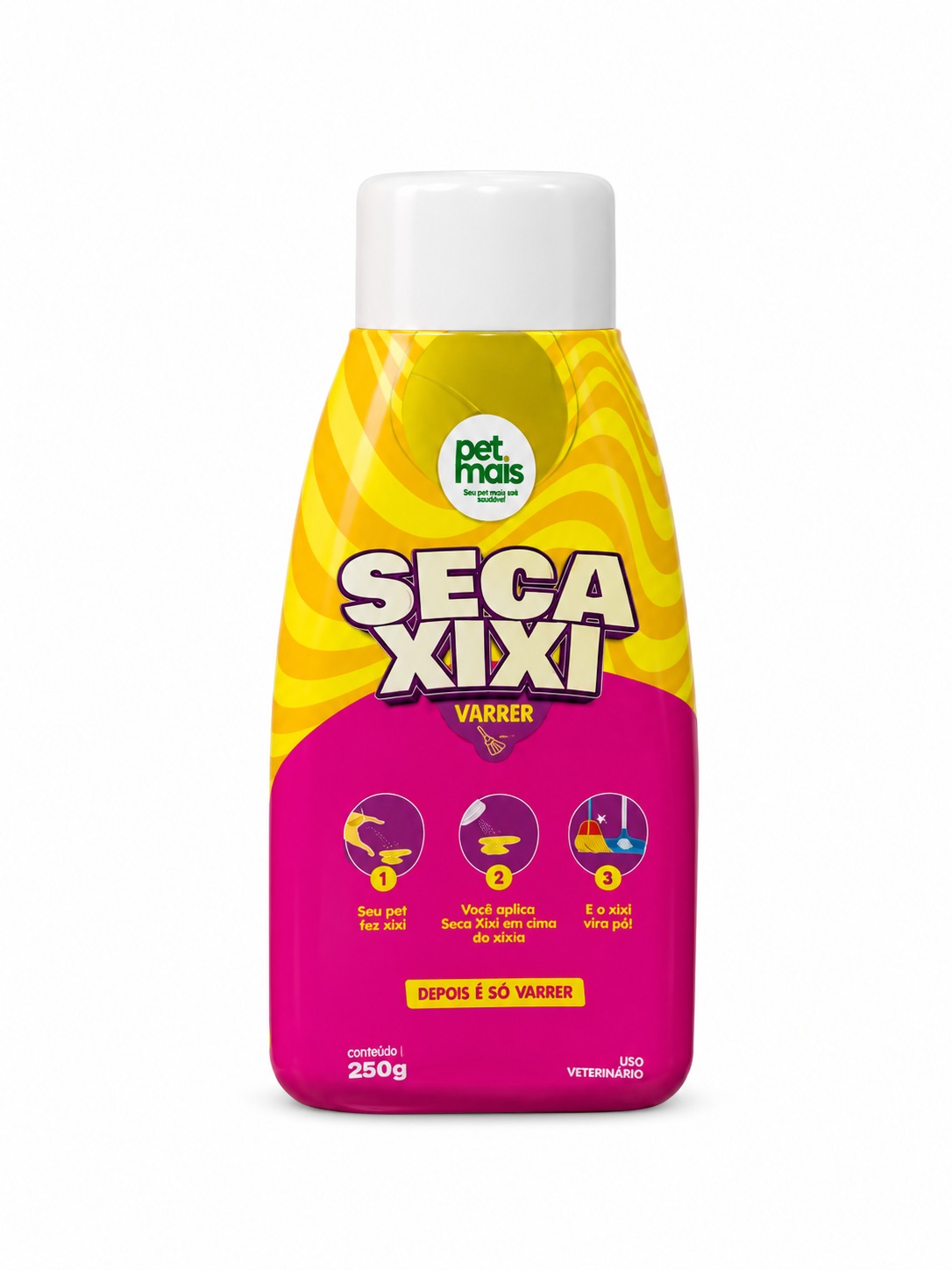 Seca Xixi Varrer Pet Mais 250g Elimina Urina de Pets Fácil de Usa