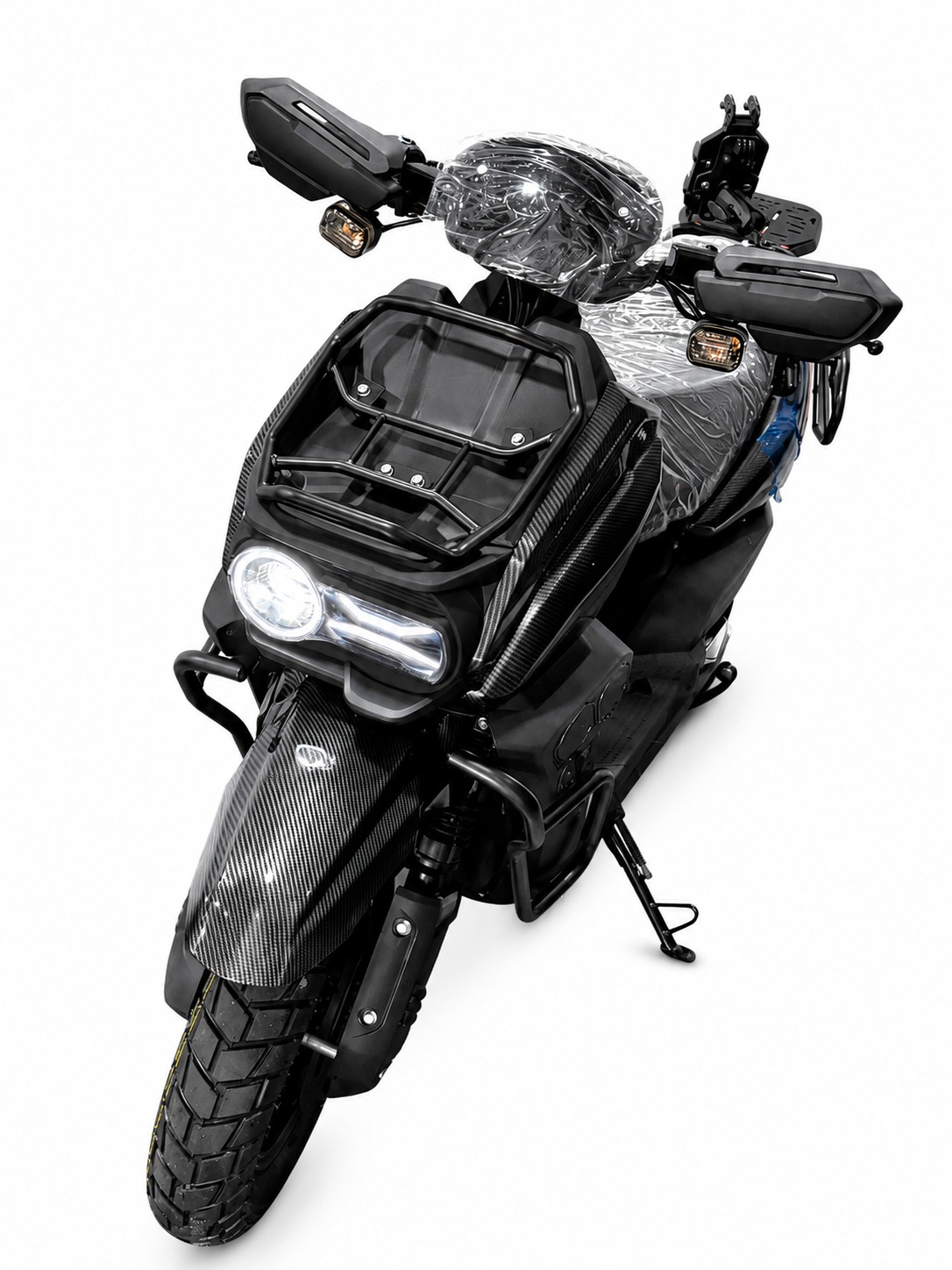 Moto Elétrica Scooter Carbon Black com Painel Digital e Freio a Disco – Design Moderno e Econômico - Imagem 2