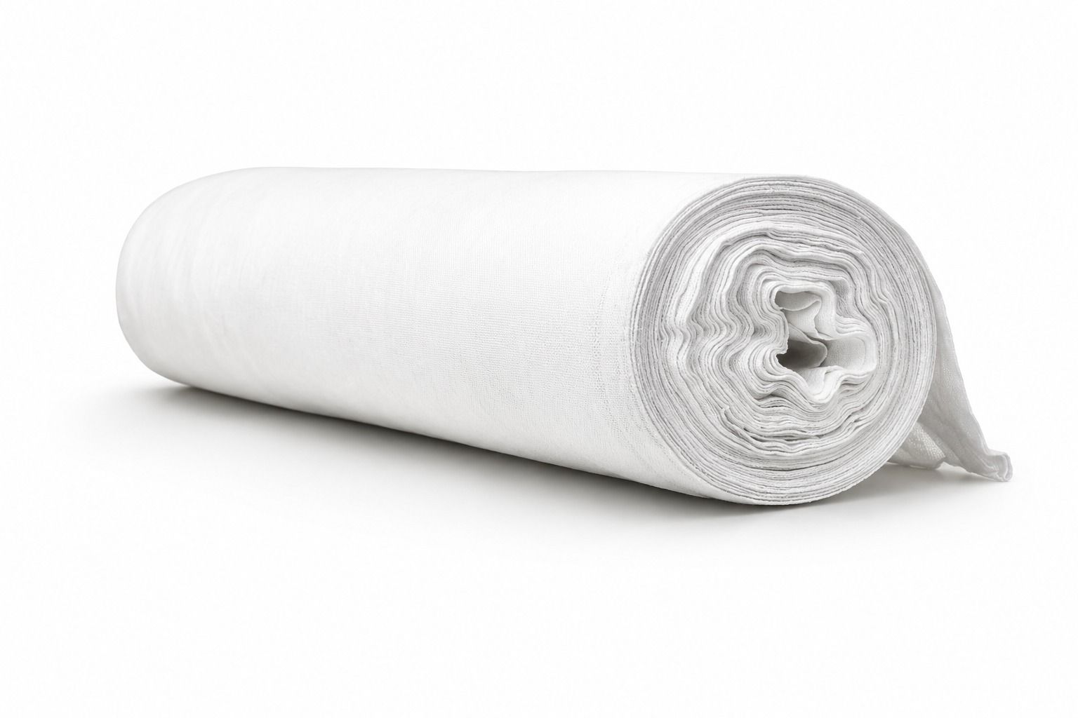 Rolo de Tecido Alvejado Branco 100 mts - Imagem 2