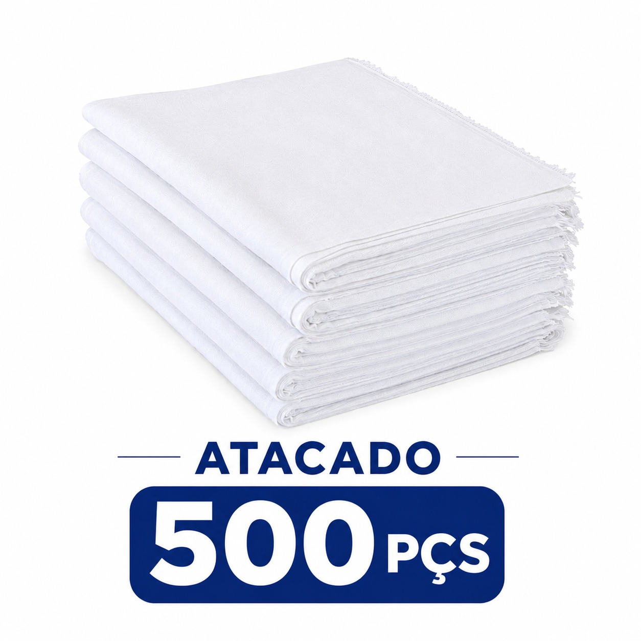 Pano de Chão Branco Alvejado Atacadado 500 pçs
