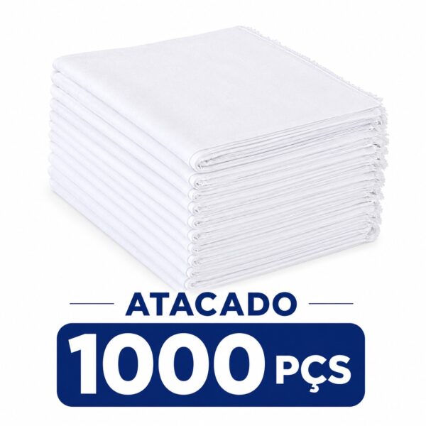 Pano de Chão Atacado Alvejado Branco 1000pçs