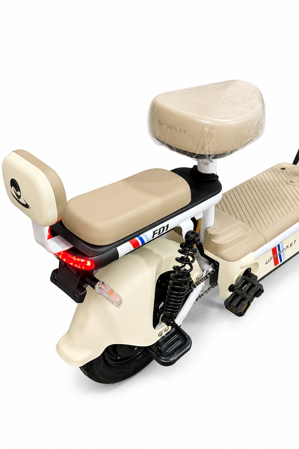 Bicicleta Elétrica com Cesta Frontal e Banco Duplo – Mobilidade Urbana, Conforto e Economia - Imagem 3