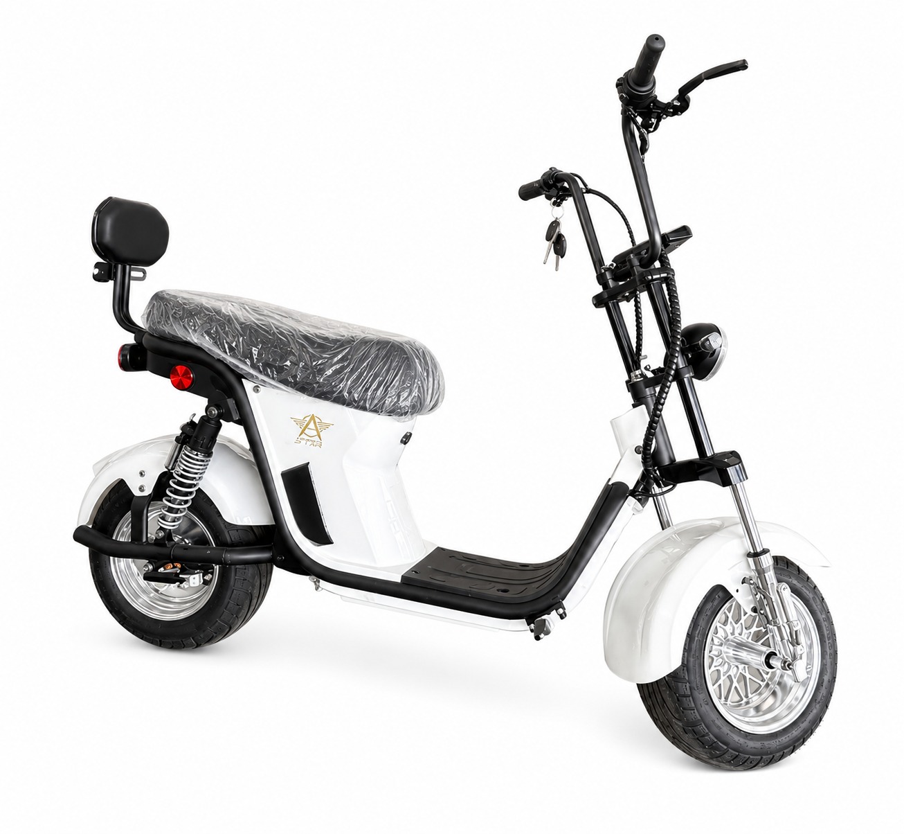 Moto elétrica scooter x13 Branca 1000w