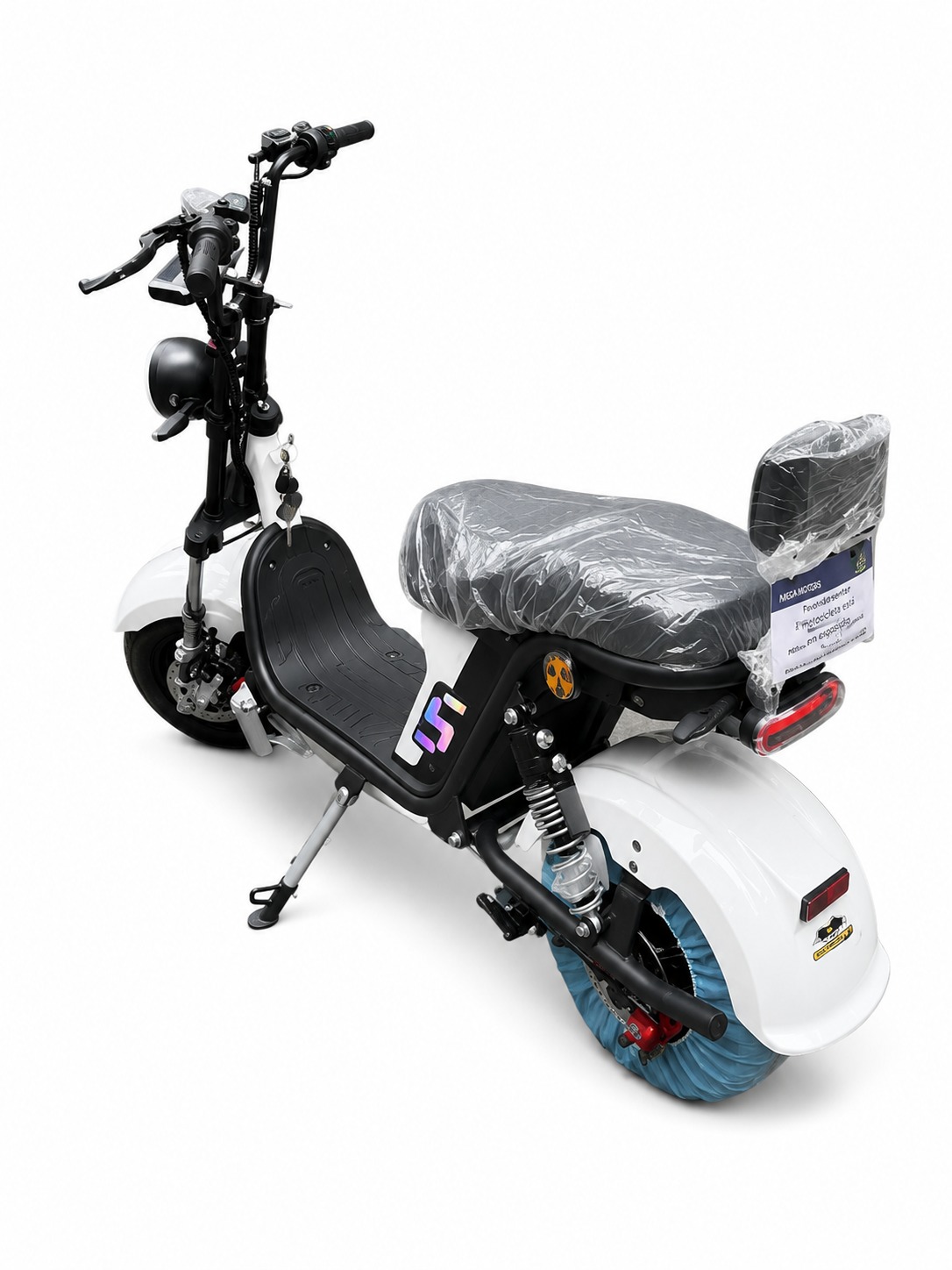 Moto elétrica scooter x13 Branca 1000w - Imagem 2