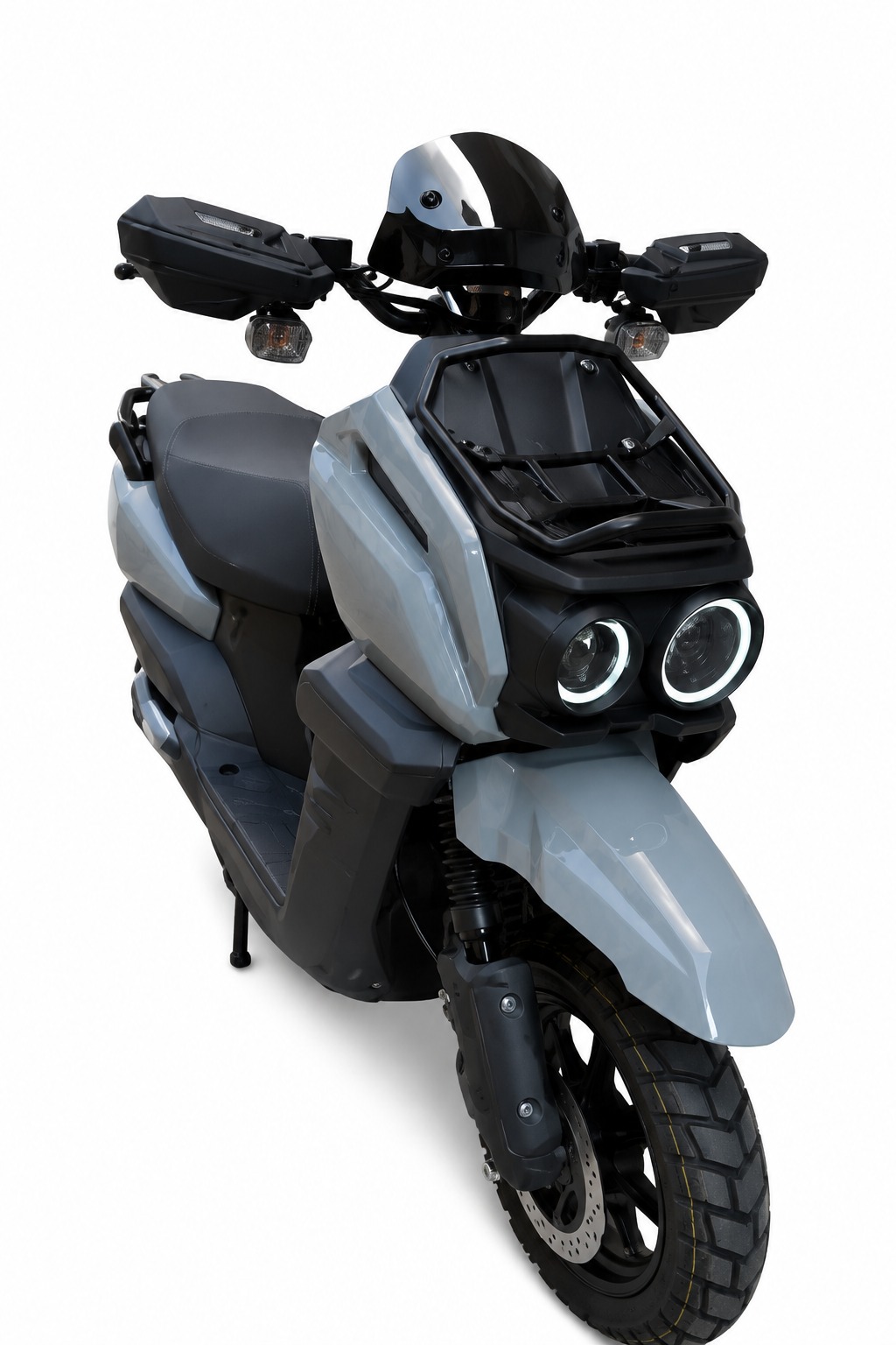 Moto Elétrica Scooter Cinza Modelo tank 1000w - Imagem 2