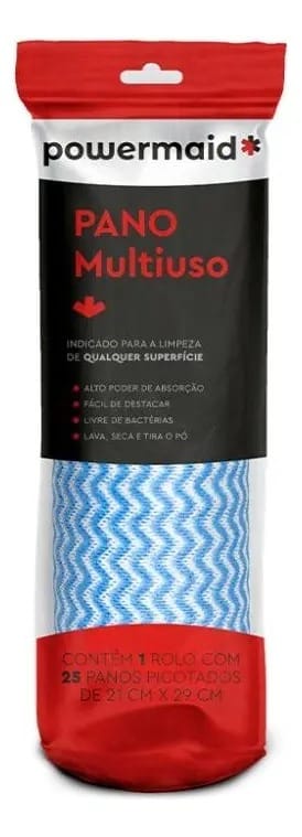 Rolo 25 Panos Multiuso POWERMAID