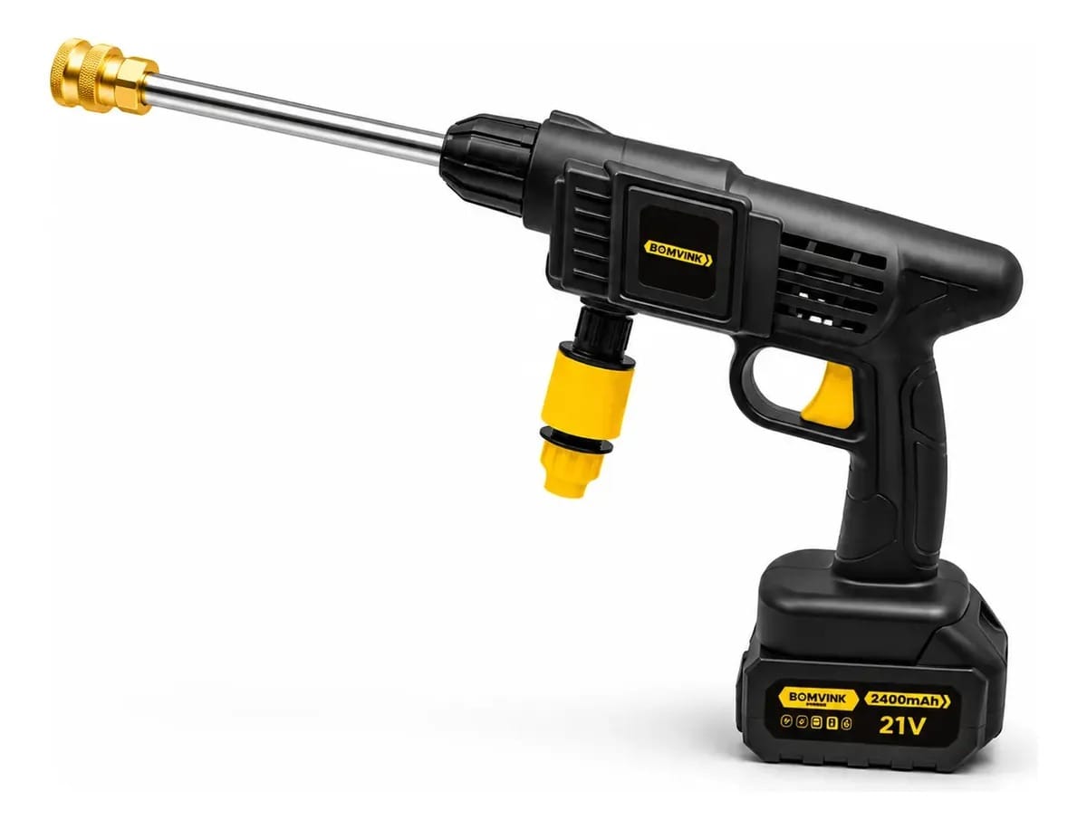 LAVADORA DE PRESSÃO PORTATIL 21V BOMVINK - Imagem 2