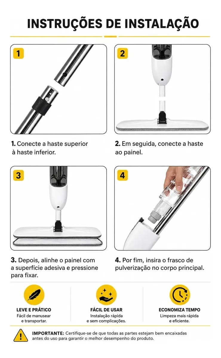MOP SPRAY COM RESERVATÓRIO BOMVINK - Imagem 5