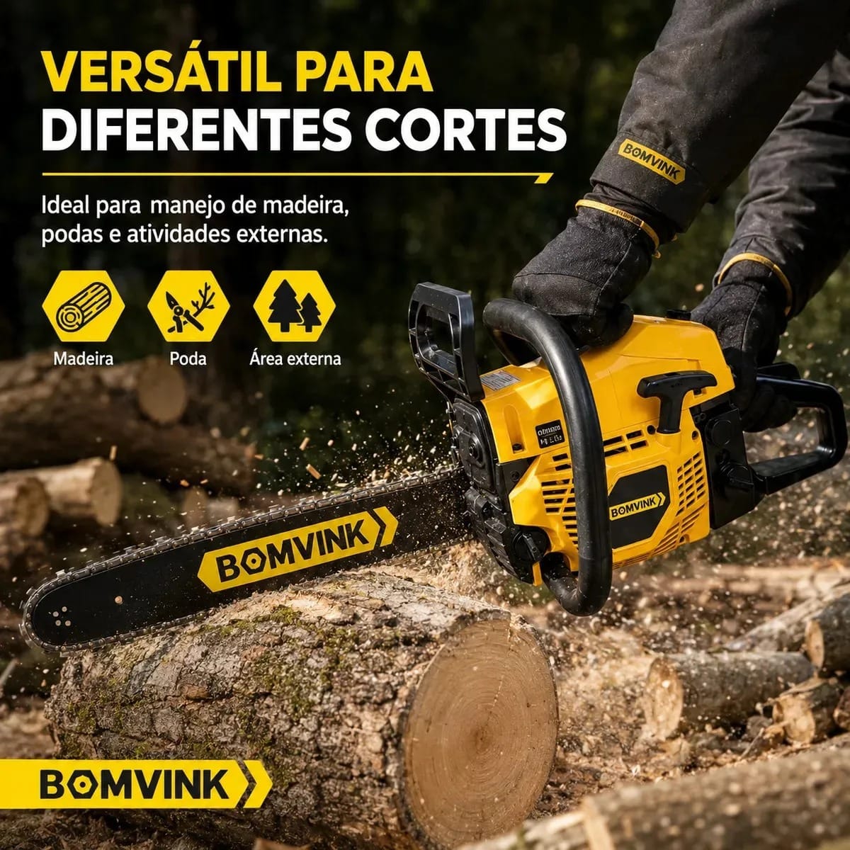 Motosserra Á Gasolina BOMVINK - Imagem 4