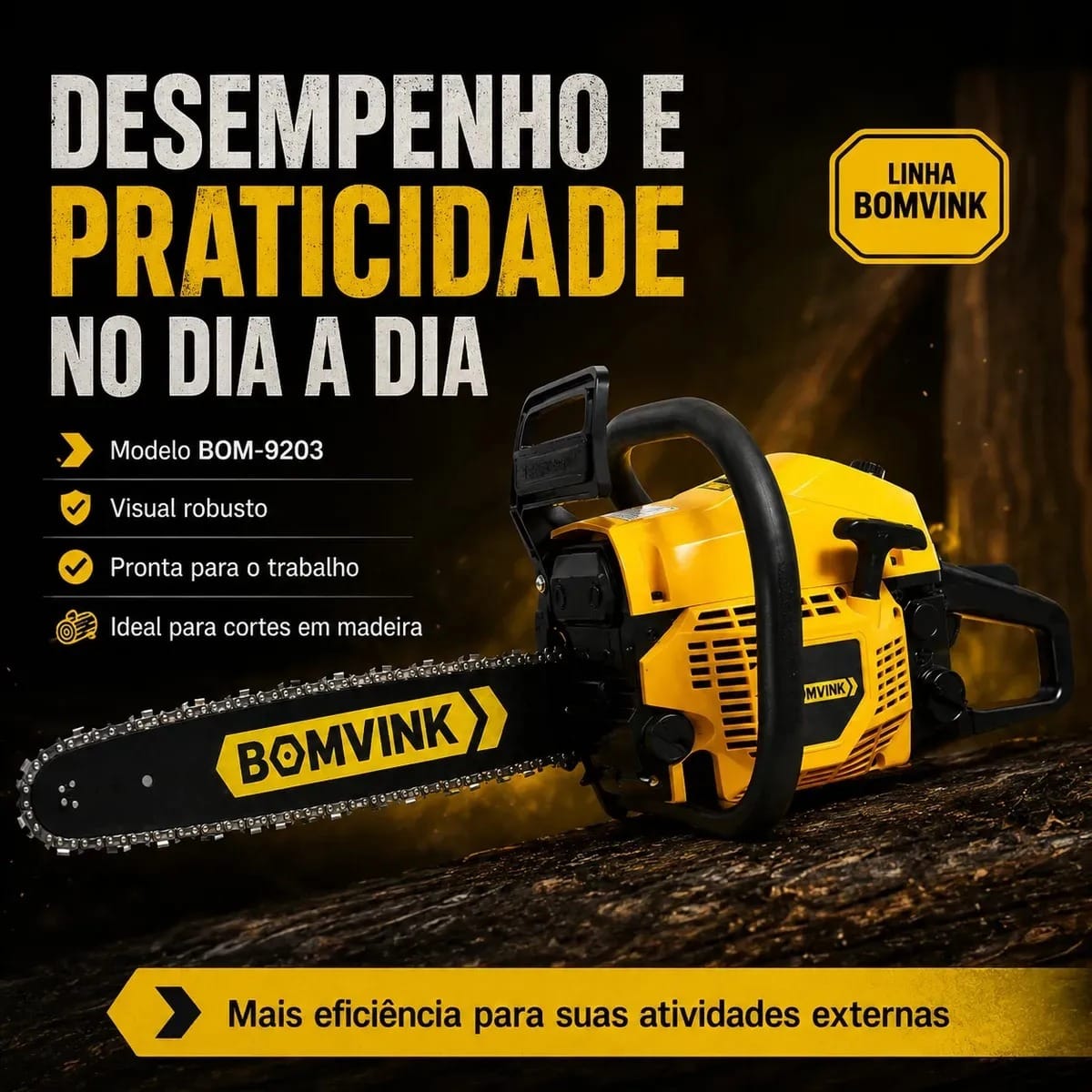 Motosserra Á Gasolina BOMVINK - Imagem 5