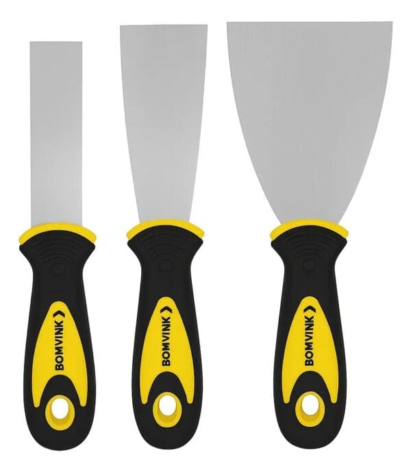 KIT ESPÁTULAS DE AÇO 3 PÇS BOMVINK
